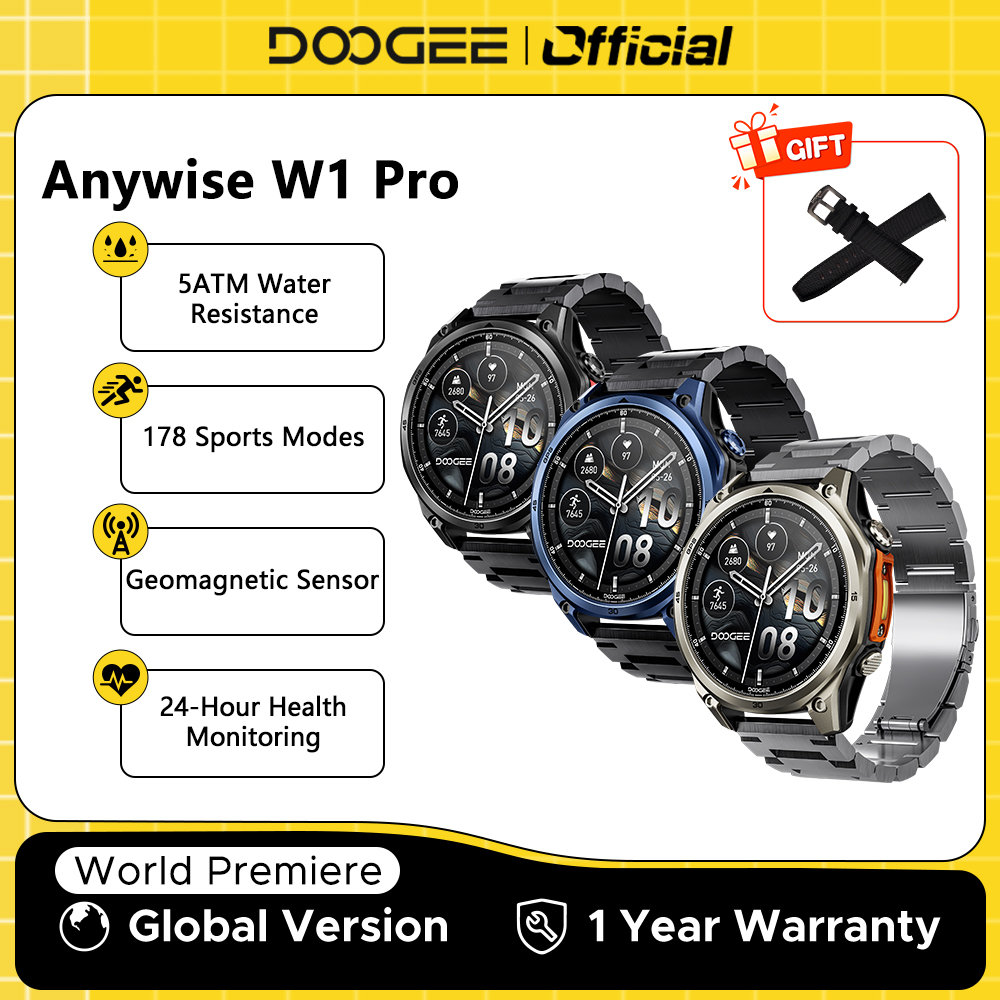 Smartwatch DOOGEE ANYWISE W1 P – Outdoor Sport Smart Watch recenzja i cena