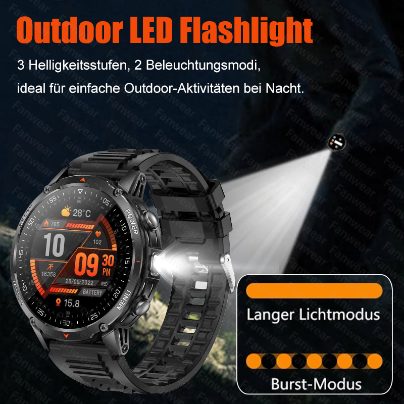 Fanwear Nowy wojskowy, wytrzym – Outdoor Sport Smart Watch recenzja i cena