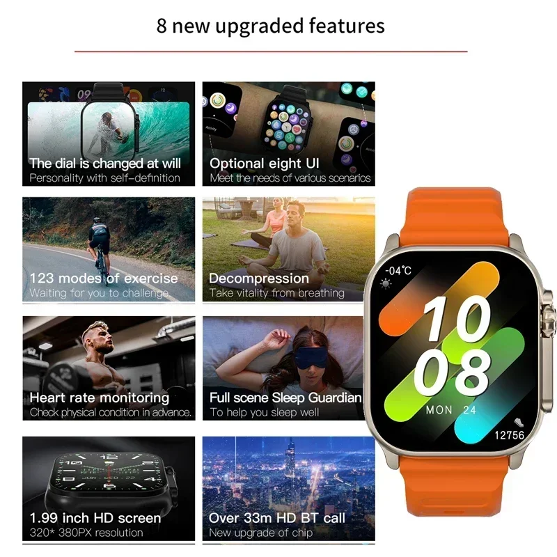 Nowy Smartwatch Serii 9 PK HK8 – Outdoor Sport Smart Watch recenzja i cena